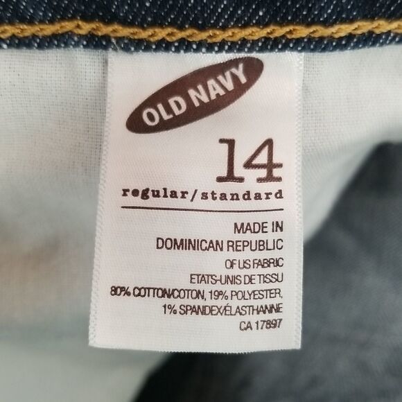 Old Navy Jeans Women's Size 14 The Flirt Blue Denim 5 Pocket Zip Button Closure - Picture 14 of 14